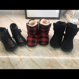 Bundle 3 Pair of Baby / Toddler Boots